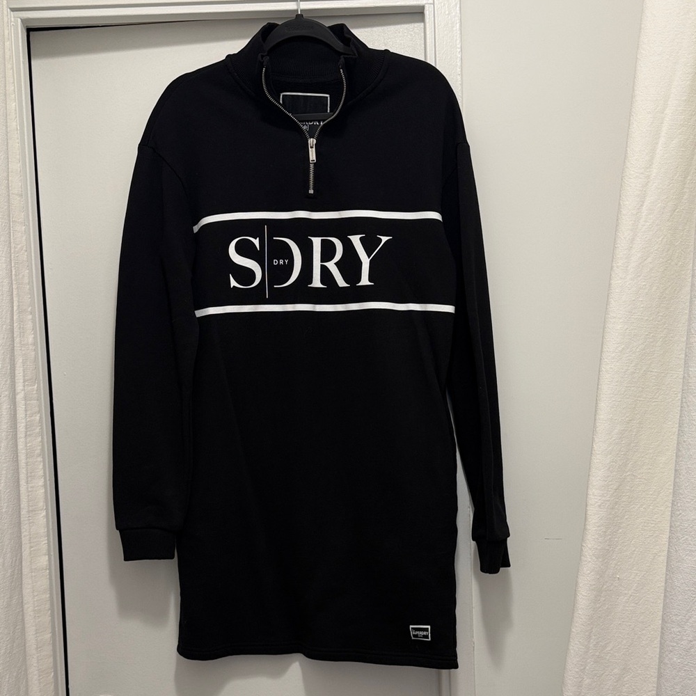 Superdry Black Ladies Sweater/Dress
